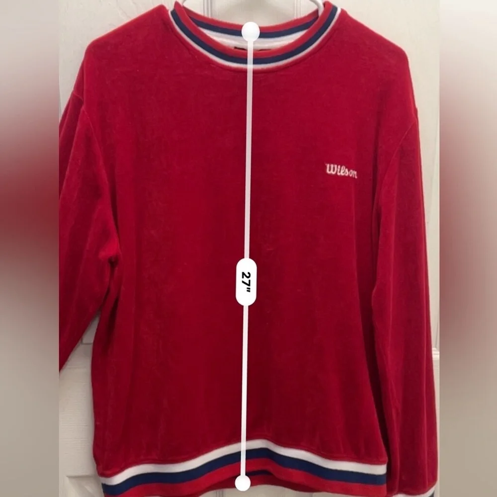 Forever21 X Wilson collab Large Red Tennis Sweater